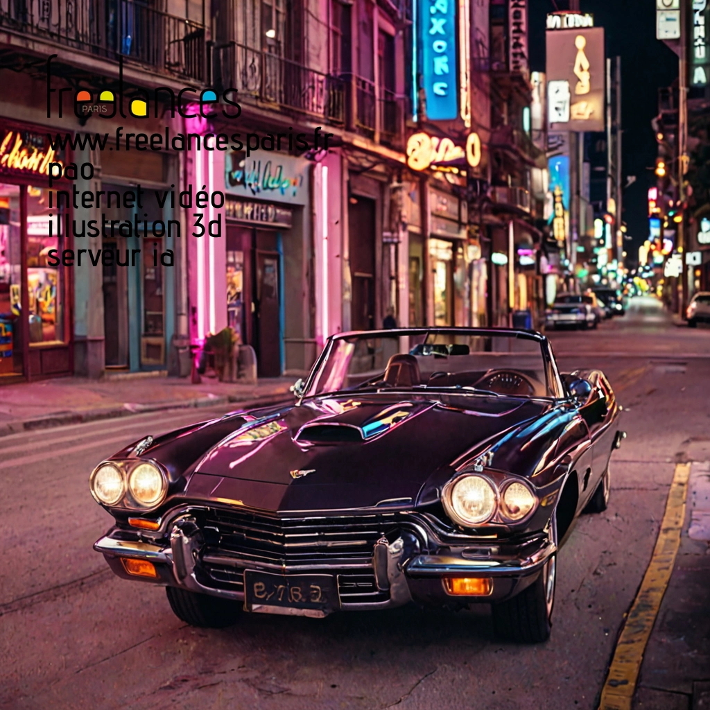 Pao mise en page internet vidéo illustration 3d serveur IA générative AI freelance paris studio de création magazines bhq9r390